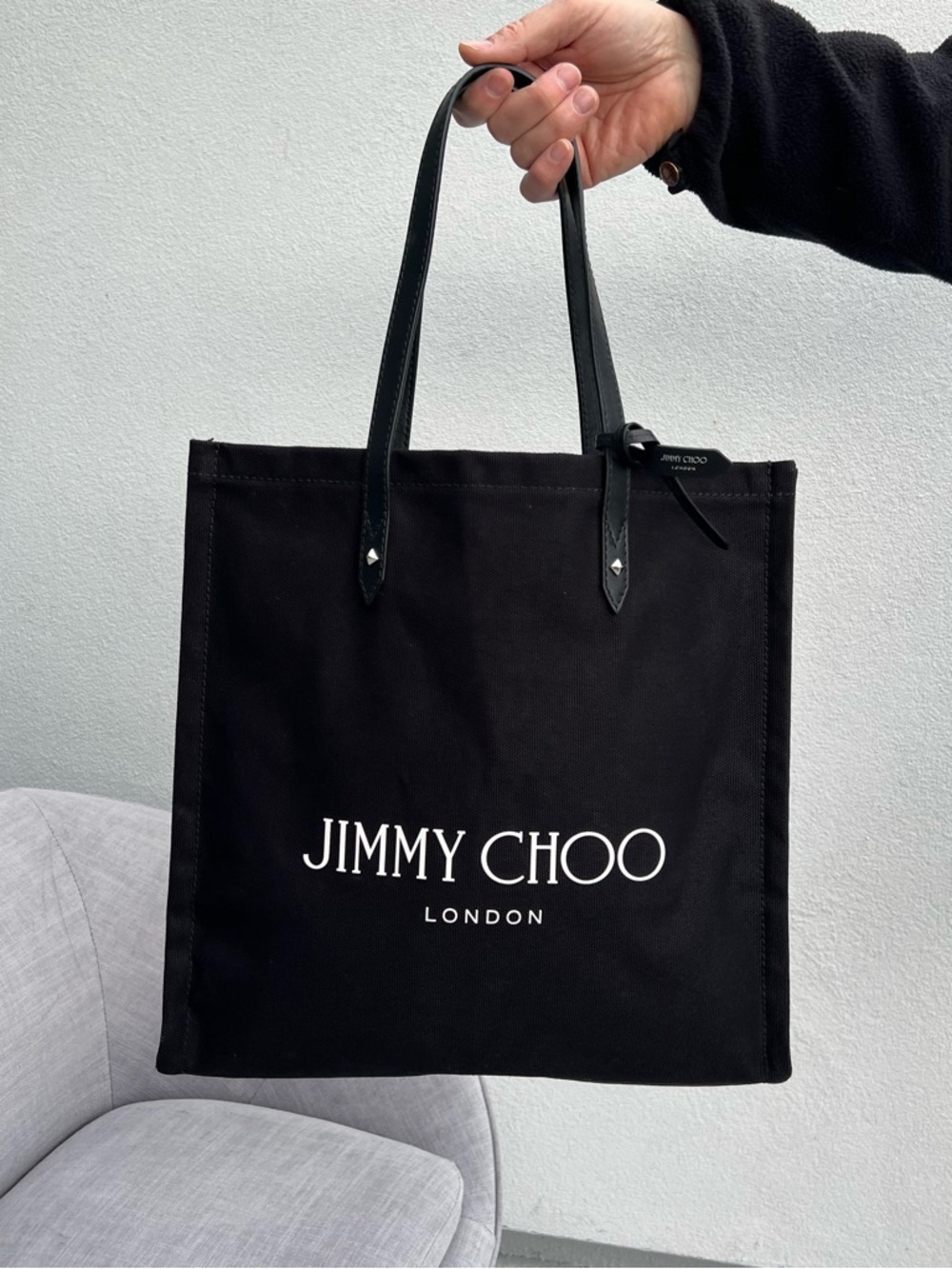 Jimmy Choo Logo Tote Bag